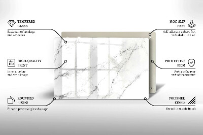 Piastra in vetro per candele tombali con elegante texture effetto marmo