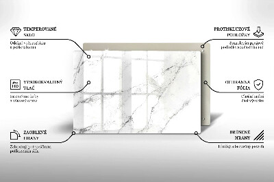 Piastra in vetro per candele tombali con elegante texture effetto marmo