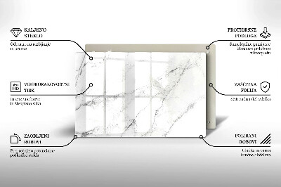 Piastra in vetro per candele tombali con elegante texture effetto marmo