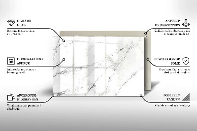 Piastra in vetro per candele tombali con elegante texture effetto marmo