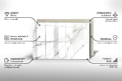 Piastra in vetro per candele tombali con elegante texture effetto marmo