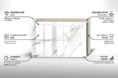 Piastra in vetro per candele tombali con elegante texture effetto marmo