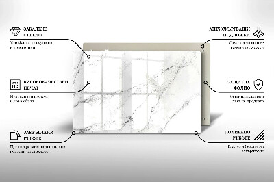 Piastra in vetro per candele tombali con elegante texture effetto marmo