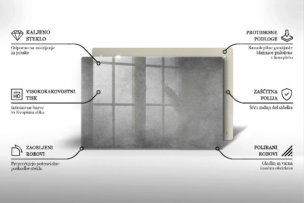 Piatto per candele con sfondo a texture effetto cemento
