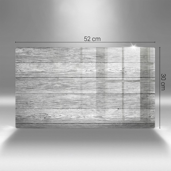 Piastra in vetro per candele tombali con motivo di vecchie assi di legno