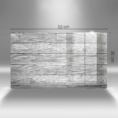 Piastra in vetro per candele tombali con motivo di vecchie assi di legno