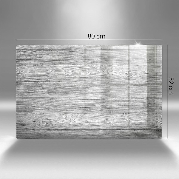 Piastra in vetro per candele tombali con motivo di vecchie assi di legno