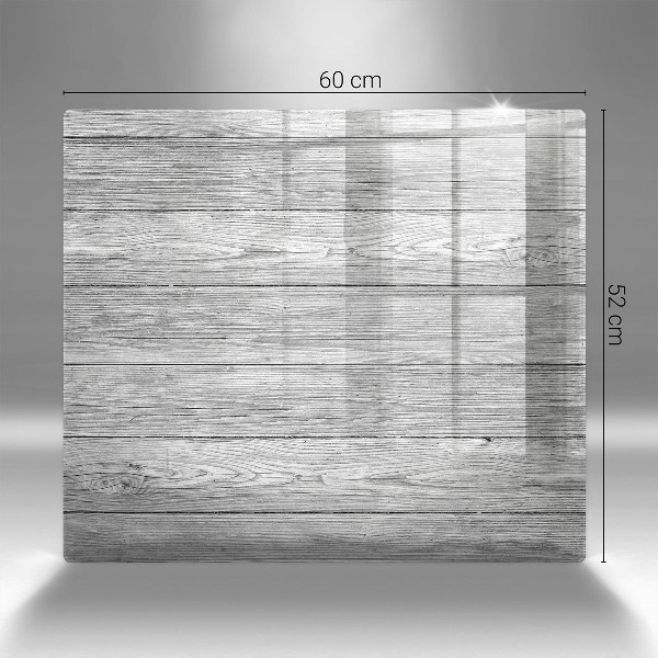 Piastra in vetro per candele tombali con motivo di vecchie assi di legno