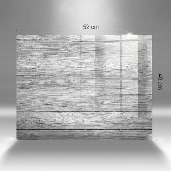 Piastra in vetro per candele tombali con motivo di vecchie assi di legno