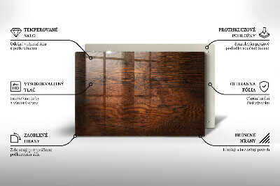 Piatto per candele in legno scuro