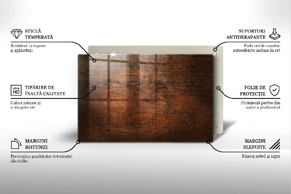 Piatto per candele in legno scuro