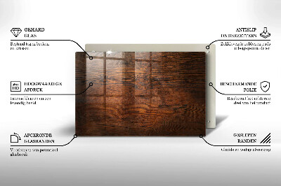 Piatto per candele in legno scuro