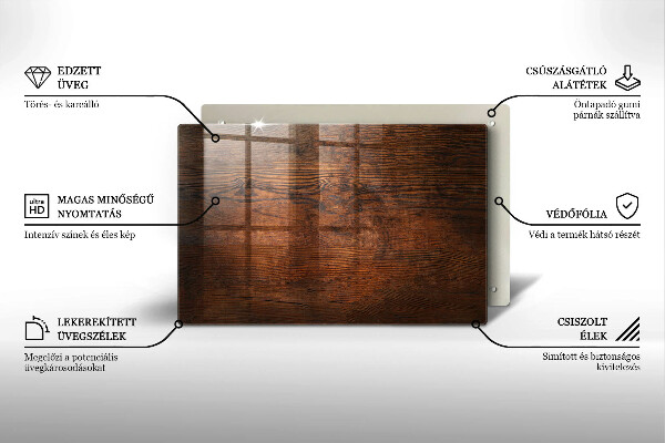 Piatto per candele in legno scuro
