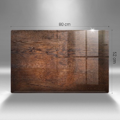 Piatto per candele in legno scuro