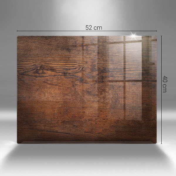 Piatto per candele in legno scuro