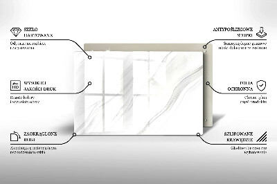 Piatto per candele con finitura in marmo delicato