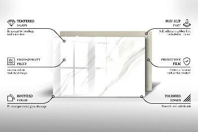 Piatto per candele con finitura in marmo delicato