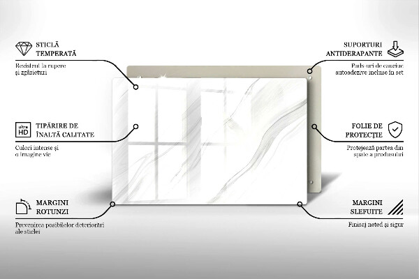Piatto per candele con finitura in marmo delicato