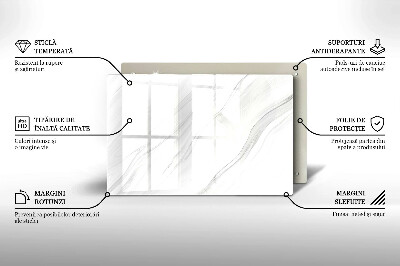 Piatto per candele con finitura in marmo delicato