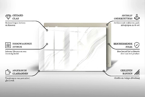 Piatto per candele con finitura in marmo delicato