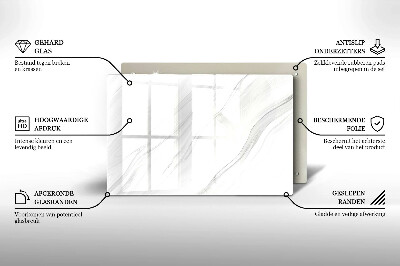 Piatto per candele con finitura in marmo delicato