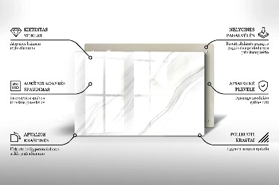 Piatto per candele con finitura in marmo delicato