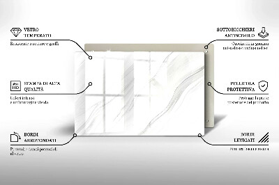 Piatto per candele con finitura in marmo delicato