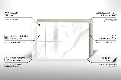 Piatto per candele con finitura in marmo delicato
