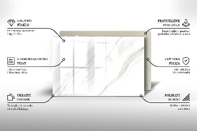 Piatto per candele con finitura in marmo delicato
