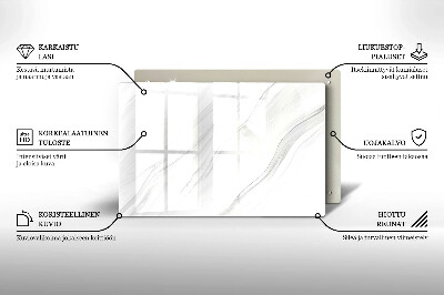 Piatto per candele con finitura in marmo delicato