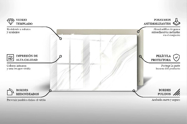 Piatto per candele con finitura in marmo delicato