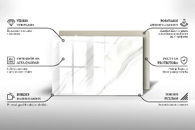 Piatto per candele con finitura in marmo delicato
