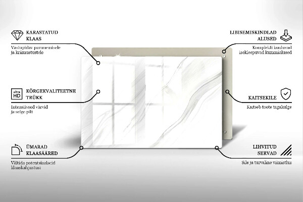 Piatto per candele con finitura in marmo delicato