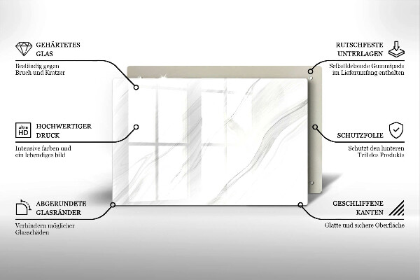 Piatto per candele con finitura in marmo delicato