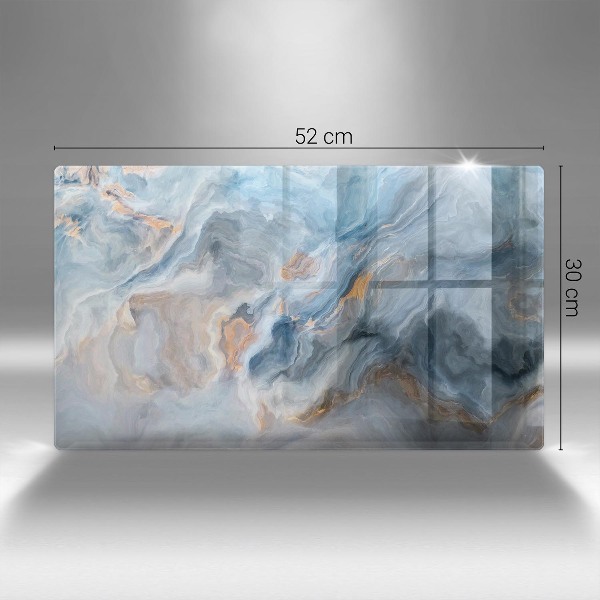 Piastra in vetro per candele tombali con texture effetto marmo