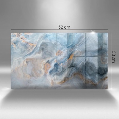 Piastra in vetro per candele tombali con texture effetto marmo