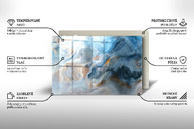 Piastra in vetro per candele tombali con texture effetto marmo