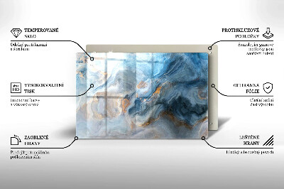 Piastra in vetro per candele tombali con texture effetto marmo