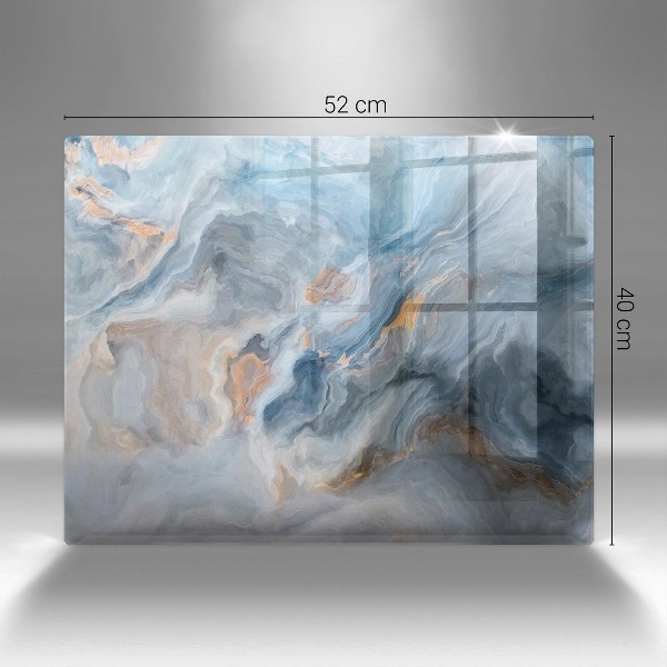 Piastra in vetro per candele tombali con texture effetto marmo