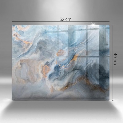 Piastra in vetro per candele tombali con texture effetto marmo