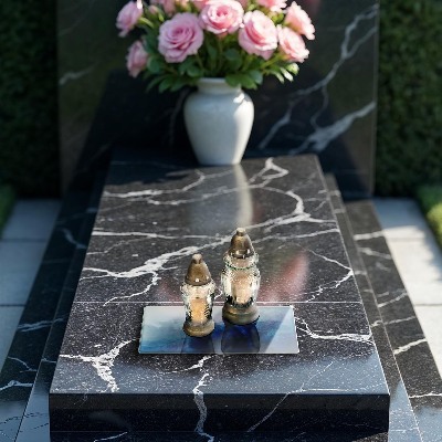 Piatto per candele con motivo a sfondo astratto