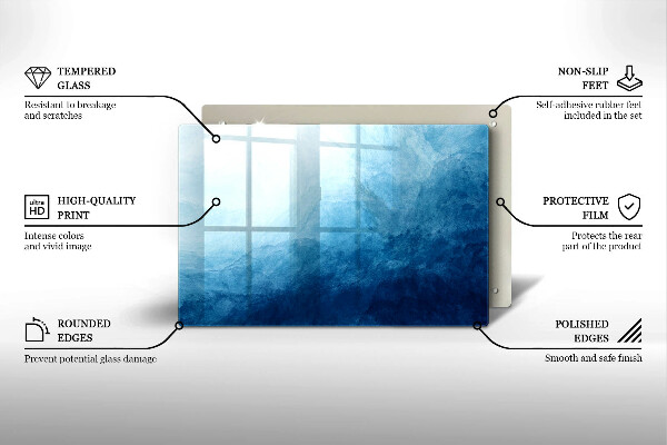 Piatto per candele con motivo a sfondo astratto