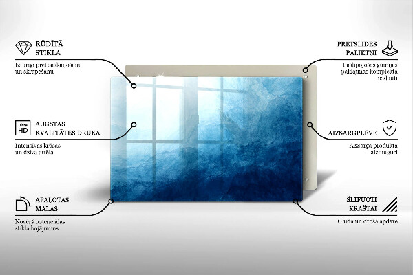 Piatto per candele con motivo a sfondo astratto