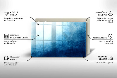 Piatto per candele con motivo a sfondo astratto