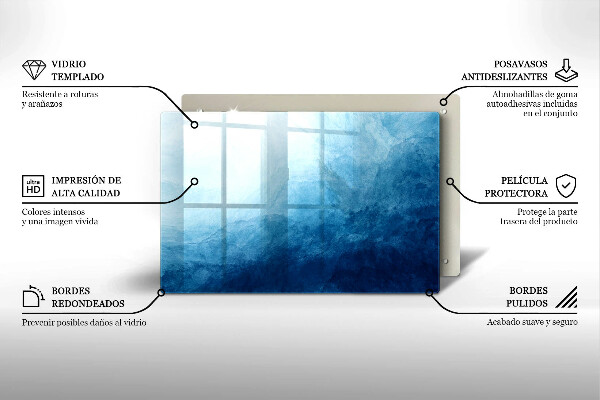 Piatto per candele con motivo a sfondo astratto