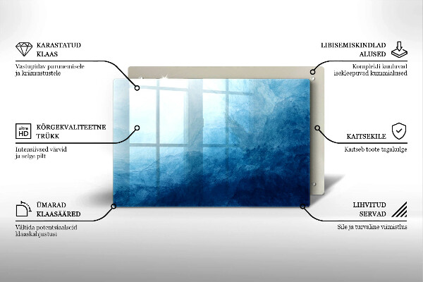 Piatto per candele con motivo a sfondo astratto