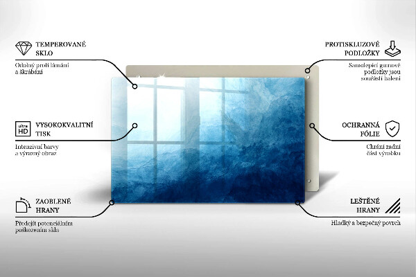 Piatto per candele con motivo a sfondo astratto