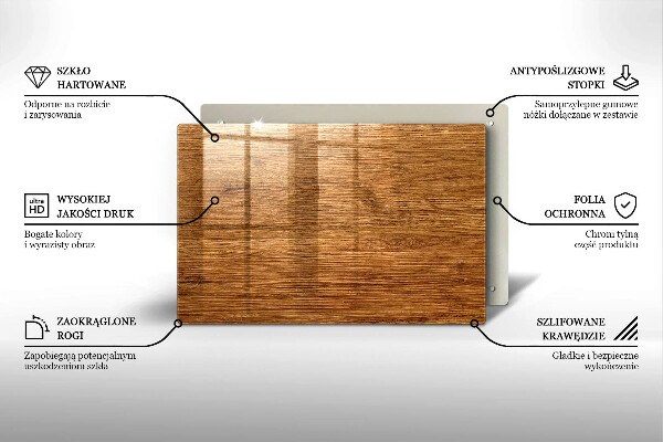 Piatto per candele con finitura a texture effetto pannello in legno