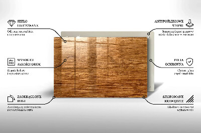 Piatto per candele con finitura a texture effetto pannello in legno