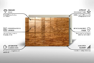 Piatto per candele con finitura a texture effetto pannello in legno